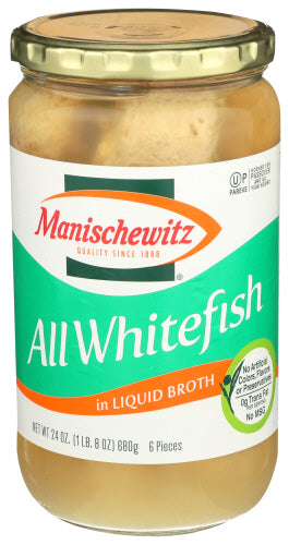 MANISCHEWITZ FISH WHITEFISH ALL NON JLD - 24 OZ