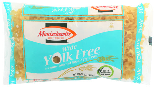 MANISCHEWITZ NOODLE YOLK FREE WIDE - 12 OZ