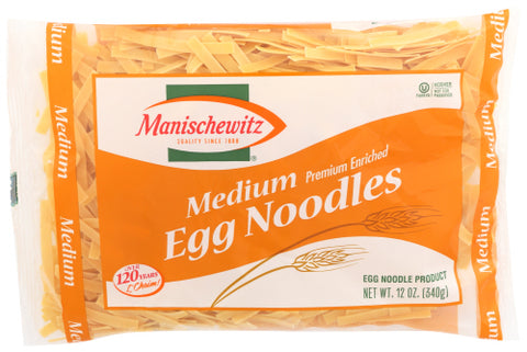 MANISCHEWITZ NOODLE EGG MEDIUM - 12 OZ
