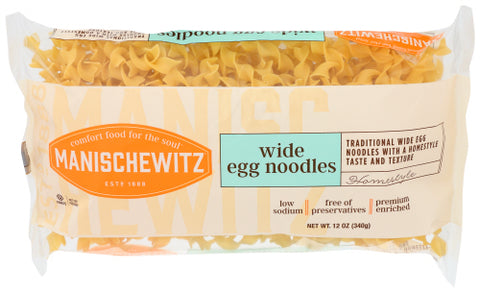 MANISCHEWITZ NOODLE EGG WIDE - 12 OZ