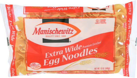 MANISCHEWITZ NOODLE EGG XWIDE - 12 OZ