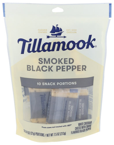 TILLAMOOK CHEDDAR SMK BLK PPR SNCK - 7.5 OZ