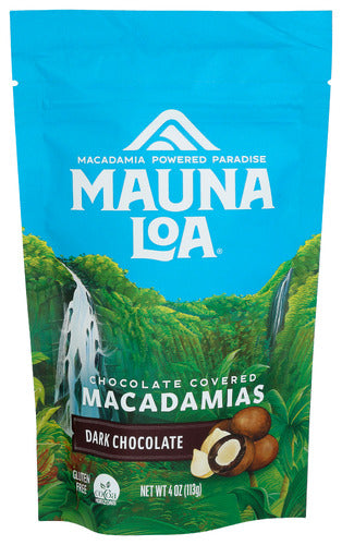 MAUNA LOA MACADAMIAS DARK CHOCOLATE - 4 OZ