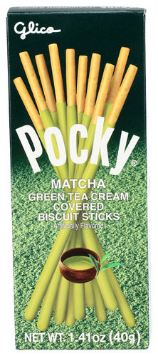 GLICO SNACK POCKY MATCHA GRN TE - 1.41 OZ