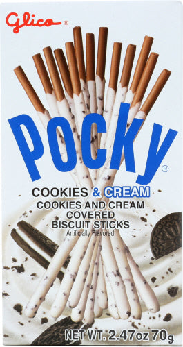 GLICO SNACK POCKY COOKS & CREAM - 2.47 OZ