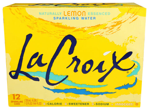 LA CROIX WTR SPARK LEMON 12PK 12Z - 144 FO