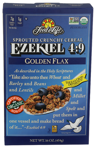 FOOD FOR LIFE CEREAL EZKL GOLDEN FLAX - 16 OZ