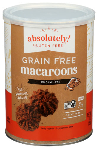Absolutely Gluten Free 
Macaroon Cocnt W Choc Drz, 10 OZ.