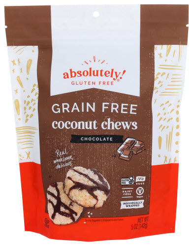 Absolutely Gluten Free 
Chews Cocont W Cocoa Nibs, 5 OZ.
