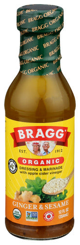 BRAGG DRESSING GNGR SESAME ORG - 12 FO