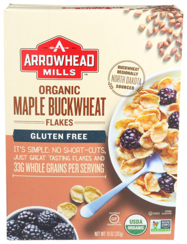 Arrowhead Mills 
Flakes Maple Buckwht Org, 10 OZ.