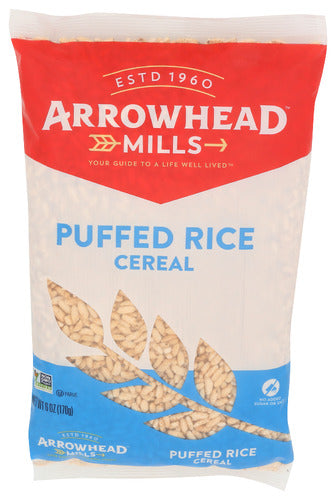 Arrowhead Mills 
Cereal Puff Rice Ns, 6 OZ.