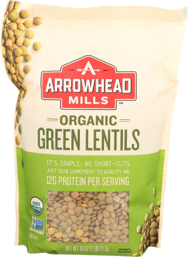 Arrowhead Mills 
Bean Lentil Grn Org, 16 OZ.