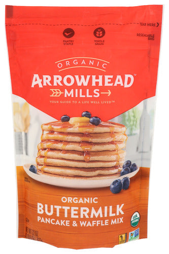Arrowhead Mills 
Mix Pancake Bttrmilk Org, 22 OZ.