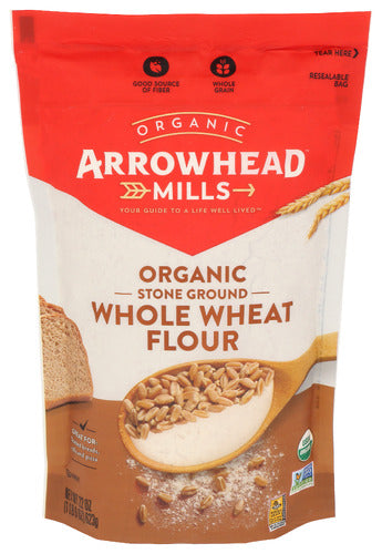 Arrowhead Mills 
Flour Stn Grnd Wheat Org, 22 OZ.