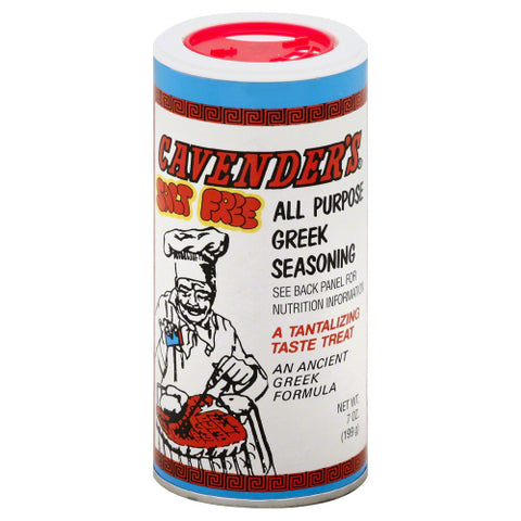 Cavenders 
Ssnng Greek Salt Free, 7 OZ.