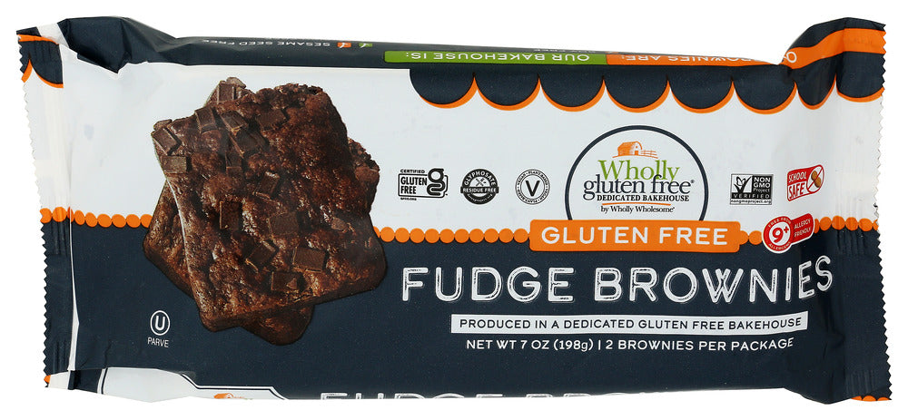 WHOLLY WHOLESOME BROWNIES FUDGE - 7 OZ