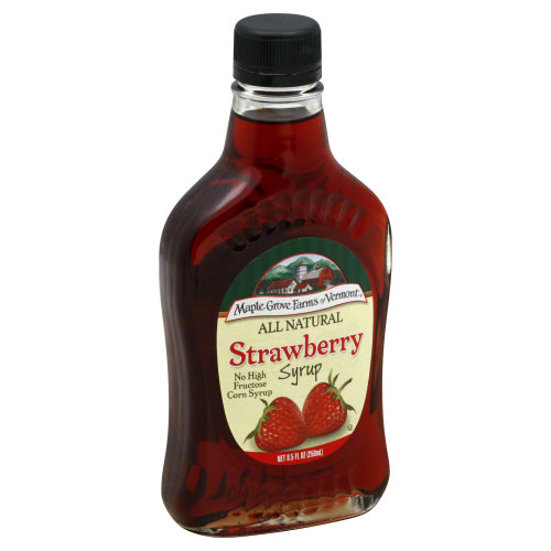 MAPLE GROVE SYRUP NTRL STRAWBRY - 8.5 OZ