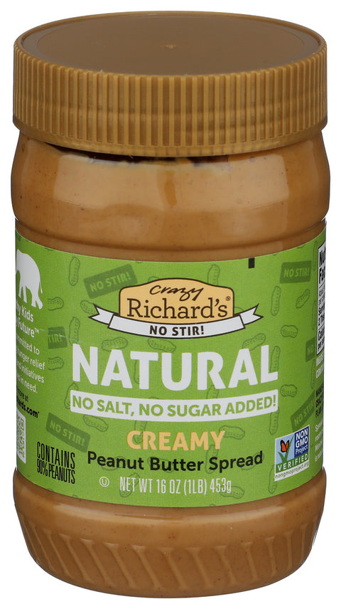 Crazy Richard
Peanut Butter No Stir, 16 OZ.