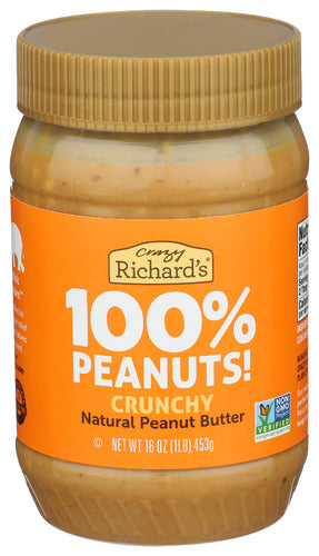 Crazy Richard 
Peanut Butter Chunky, 16 OZ.Crazy Richard 
Peanut Butter Chunky, 16 OZ.