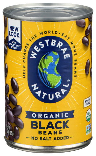 WESTBRAE BEAN BLACK FF ORG - 15 OZ
