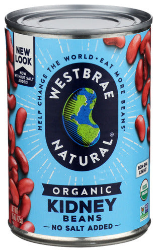 WESTBRAE BEAN KIDNEY FF ORG - 15 OZ