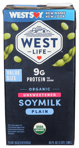 WEST LIFE SOYMILK UNSWT ORGNL - 64 FO