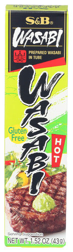 S & B PASTE WASABI TUBE PREM - 1.52 OZ