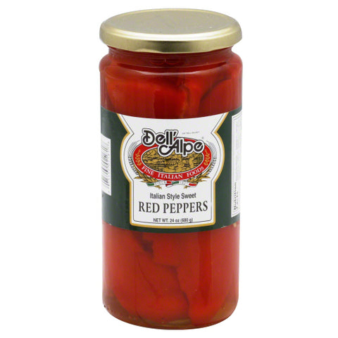 Dell Alpe 
Pepper Red Halves, 24 OZ.