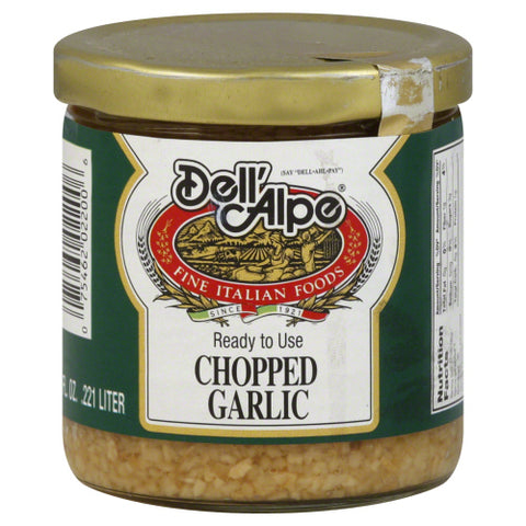 Dell Alpe 
Garlic Chopped, 7.5 OZ.