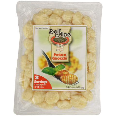 Dell Alpe 
Gnocchi Potato, 16 OZ.