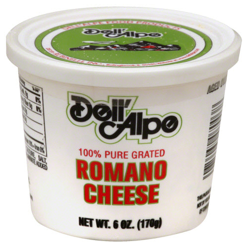 DELL ALPE CHEESE ROMANO GRTD - 6 OZ