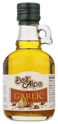 Dell Alpe 
Oil Olive Xvrgn Garlic, 8.5 OZ.