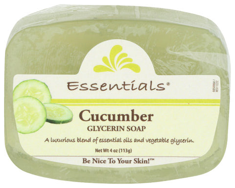 Clearly Natural 
Soap Bar Glyc Cucumber, 4 OZ.