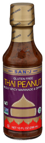 SAN J SAUCE THAI PEANUT GF - 10 OZ
