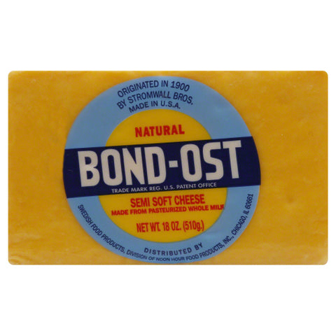 BOND OST CHEESE PLAIN HALVES - 18 OZ