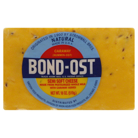 BOND OST CHEESE CARAWAY HALVES - 18 OZ