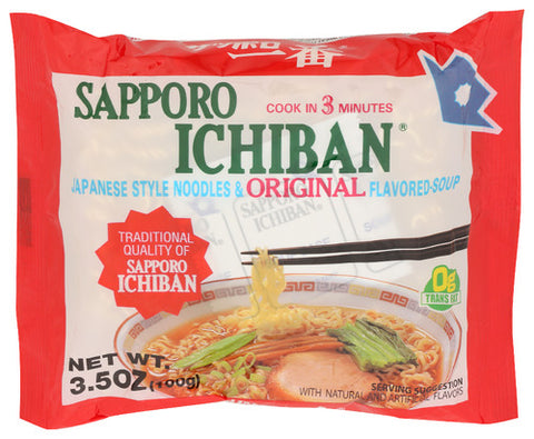 SAPPORO NOODLE ICHIBAN ORIGINAL - 3.5 OZ
