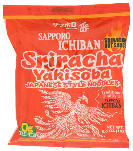 SAPPORO CHOWMEIN SRIRCHA YAKSOBA - 3.6 OZ