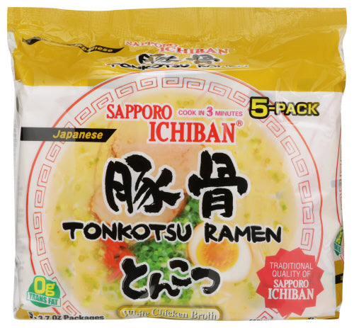 SAPPORO RAMEN ICHI TONKOTSU 5PK - 18.5 OZ