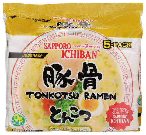 SAPPORO RAMEN ICHI TONKOTSU 5PK - 18.5 OZ