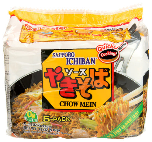 SAPPORO CHOW MEIN YAKISOBA 5PK - 18 OZ