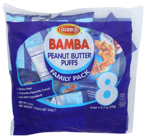 OSEM PEANUT BAMBA MULTIPACK 8PC - 5.6 OZ