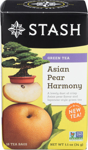 STASH TEA TEA BLND ASIAN PEAR HRMNY - 18 BG
