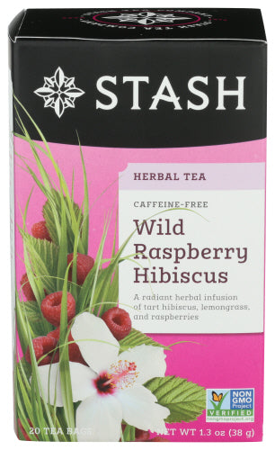 STASH TEA TEA WILD RSPBRY HBSCS - 20 BG