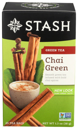 STASH TEA TEA GRN CHAI - 20 BG