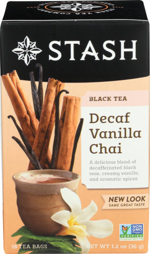 STASH TEA TEA DECAF CHAI VANILLA - 18 BG