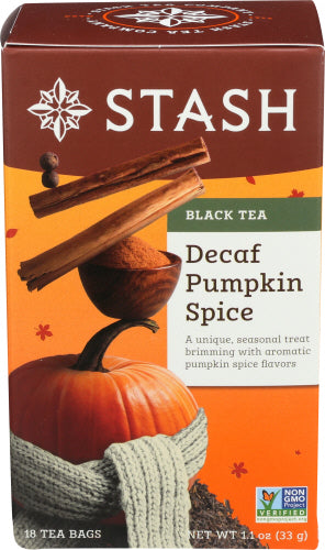 STASH TEA TEA DECF PMPKN SPICE - 18 BG