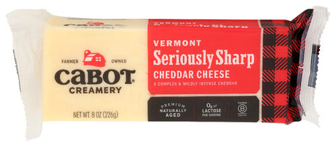 CABOT CHEESE CHDR WHT SERIOUSLY SHAR - 8 OZ