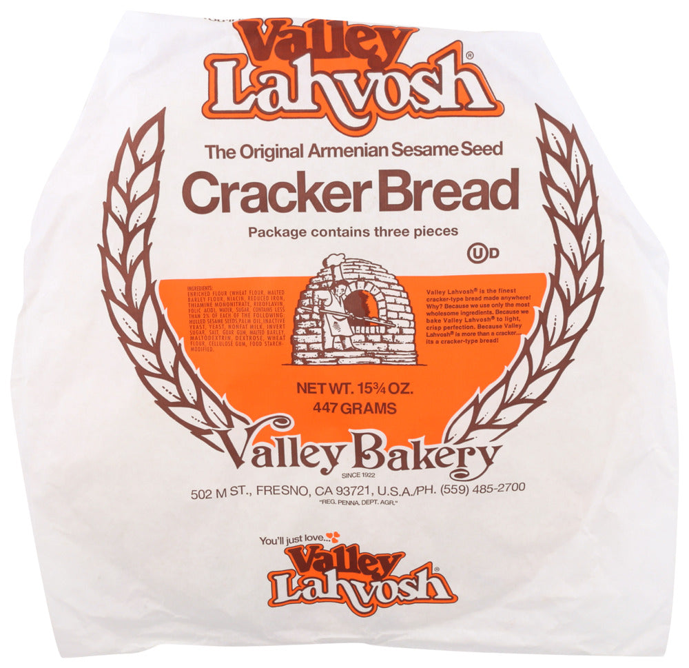 VALLEY LAHVOSH CRACKER RND 15IN ORGNL - 15.75 OZ